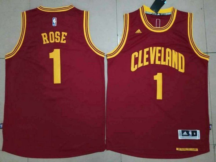 Men Cleveland Cavaliers #1 Rose Red NBA Jerseys